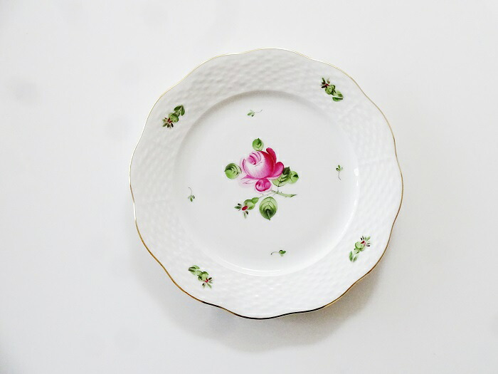 ヘレンドHEREND 薔薇と蕾19センチプレートRB517|輸入洋食器・雑貨の神戸セレクト