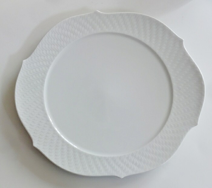 マイセン 波の戯れホワイト プラター 26cm 29510|輸入洋食器・雑貨の神戸セレクト