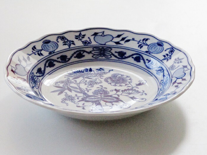 カールスバードブルーオニオン スープボウル&プレート4セット 並行輸入品 カールスバード ブルーオニオン スープ 24cm : 輸入