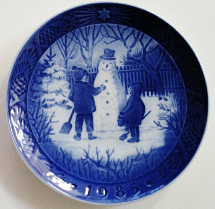 ロイヤルコペンハーゲンROYAL COPENHAGEN イヤーズプレート 1985年｜輸入洋食器・雑貨の神戸セレクト