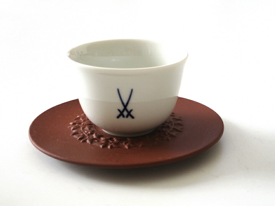 マイセン　デミタスカップ＆ソーサー Meissen (マイセン) デミタスカップ&ソーサー 口径約6.5cm