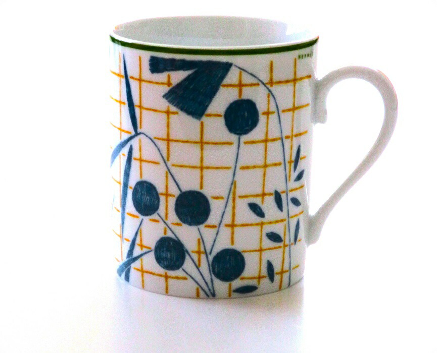 楽天市場】エルメス ウォークインザガーデン ブルー マグ 300ml