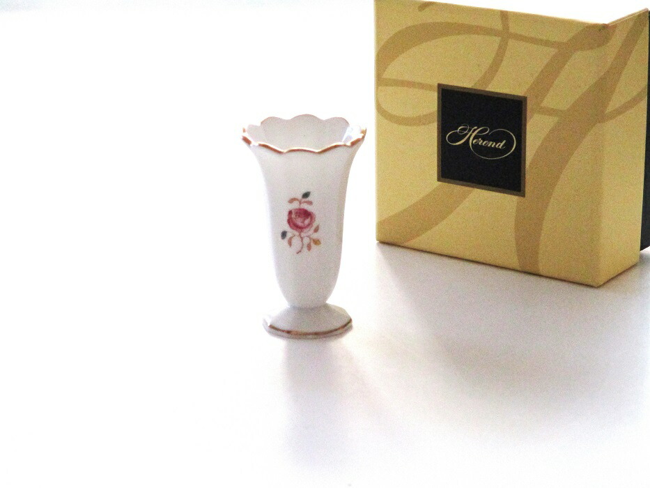 ヘレンドHEREND ローズガーランドRGS 軍事基地VASE07192【花器 花立て】【御一緒になる御祝・内祝・作り御祝・還暦御祝・畏まり・寿・差し上げ物荷造り能力のある】 インテリア・寝具・収納-花瓶