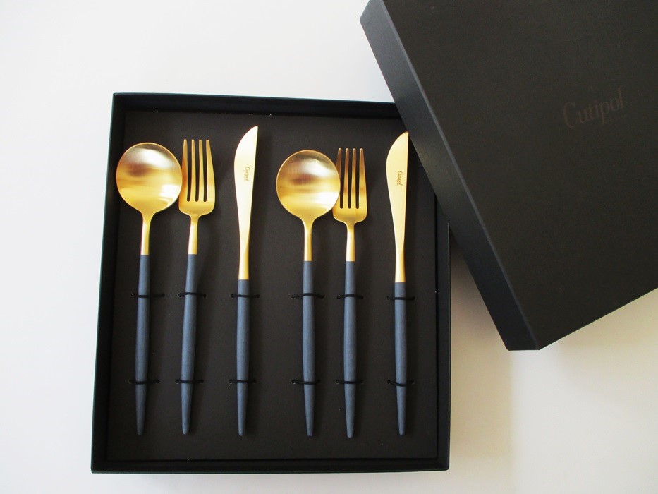 Cutipol カトラリーセット ゴールド ブラック 楽天市場】Cutipol クチポール 6本 セット GOA ブラックゴールド