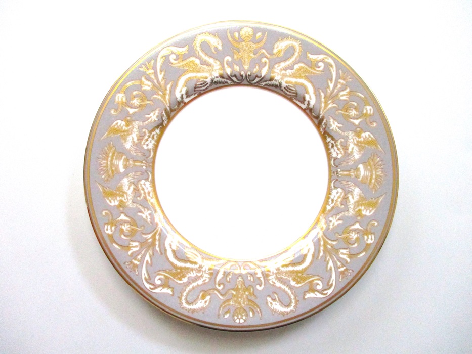 ウェッジウッドWEDGWOOD ルネッサンス グレイ アクセントプレート 23センチ【御結婚御祝・内祝・新築御祝・還暦御祝・寿】