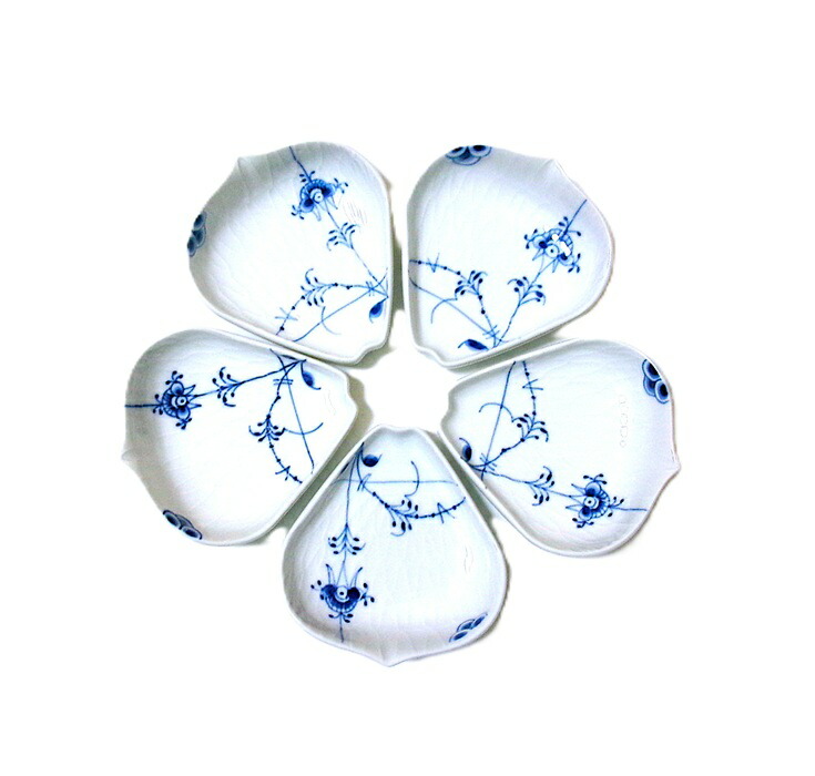 ロイヤルコペンハーゲンROYAL  COPENHAGEN  ブルーパルメッテ  ペタルディッシュ  5枚セット【御結婚御祝・内祝・新築御祝・還暦御祝・御礼・寿・ギフト包装可能】