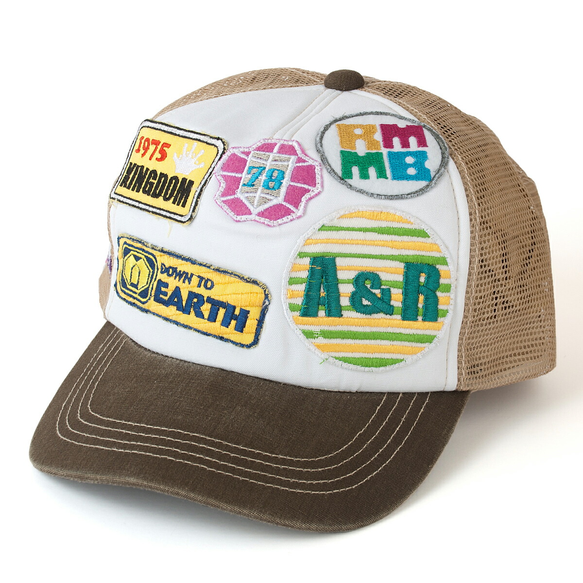 楽天市場 Ct01 ワッペン付きメッシュキャップ 帽子 レディース メンズ キッズ ジュニア 春夏 母の日 父の日 プレゼント ギフト 帽子屋 Kstyle