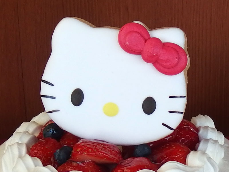 19年の最高 キティ ちゃん 誕生 日 ケーキ 食べ物の写真