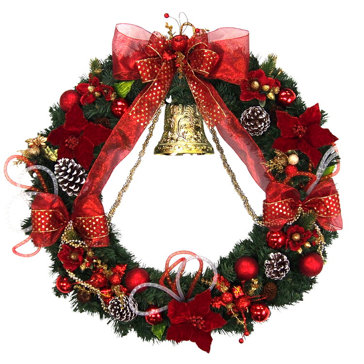 コストコ　クリスマスリース　特大　赤 コストコ クリスマスリースのおすすめ商品とおしゃれな実例