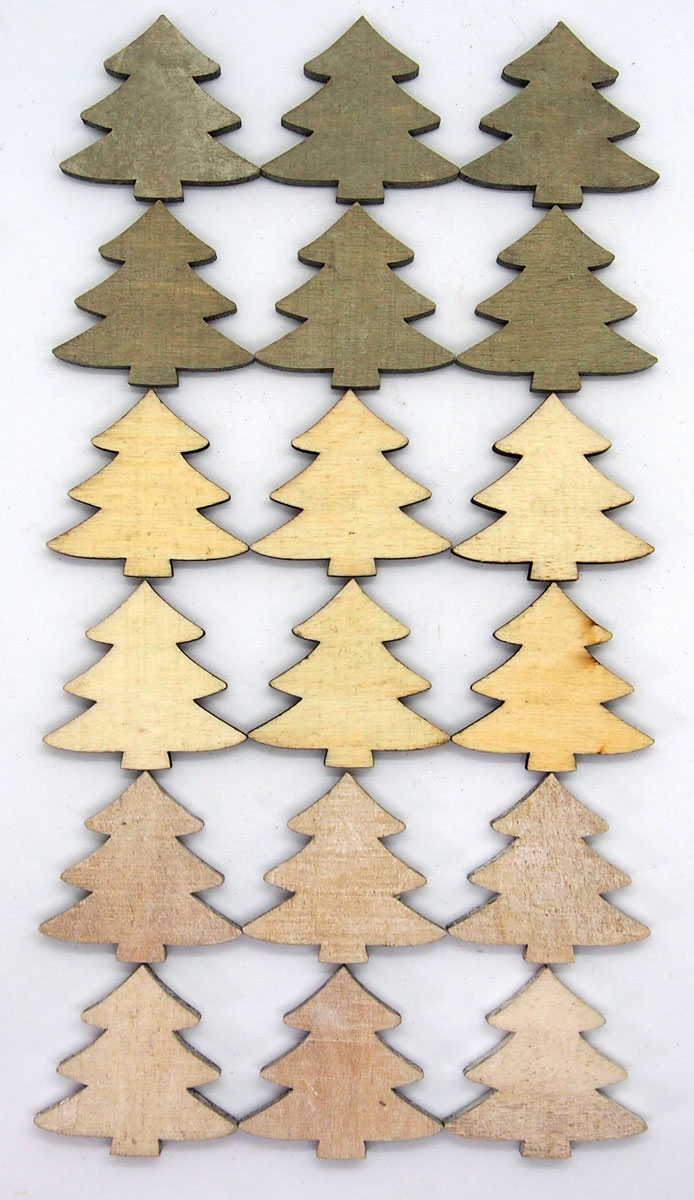 ウッドクリスマスツリーパーツ ナチュラル18個セット 木製 クリスマスツリー ミニツリー ハンドメイド Diy 工作 パーツ フラワーアレンジメント 資材 手作り アレンジ ツリー 素材 ナチュラル 1f 新品 本物 当店在庫だから安心