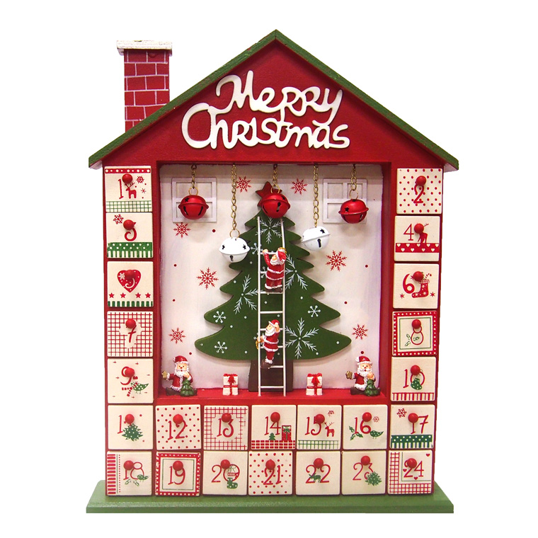 クリスマスアドベントカレンダー 雑貨 卓上 おしゃれ 小物 上品 北欧 かわいい 置物 玄関 部屋 カラフル 装飾 テーブル 木製 豪華 飾り 引き出し