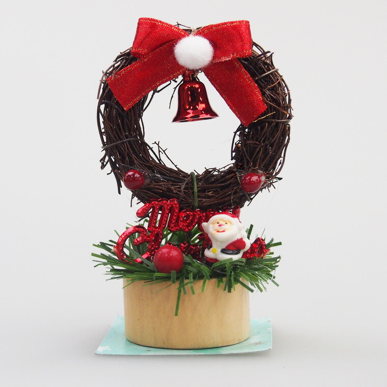 市場 ミニクリスマスリース 北欧 テーブル 小さめ 卓上 ミニ デスク おしゃれ クリスマスツリー 置物 小さい