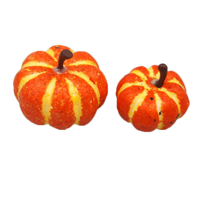 ミニミニパンプキン２４個セット オレンジカラー かわいい おしゃれ 資材 小さい かぼちゃ パンプキン 卓上 飾り ハンドメイド カウンター 手作り