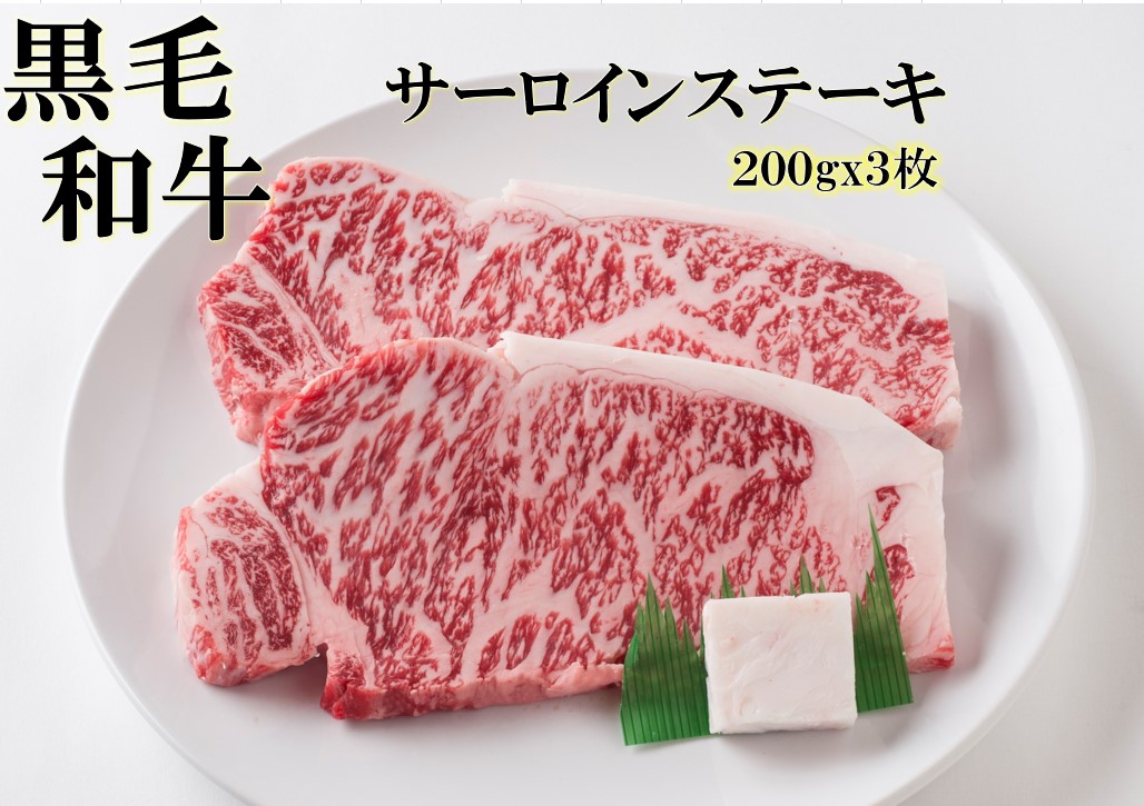 黒毛和牛サーロインステーキ用200g×3枚 贅沢 高級肉 お肉 焼肉 お取り寄せグルメ 牛肉 高級 肉 お歳暮 内祝 贈り物 プレゼント お祝い 誕生日 母の日 父の日 贈り物 霜降り 2023 ﾌﾟﾚｾﾞﾝﾄ 義母 お肉 30代 40代 50代 60代 70代 バレンタイン ホワイトデー
