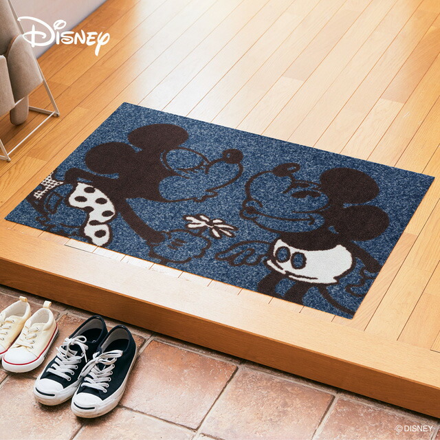 滑り止め ミッキー 国産 日本製 Collection 玄関マット 玄関マット ミニー ドアマット 60 90cm 60 ディズニー Disney Mat ディズニー Mickey ミッキー ミニー 90 Cm 屋外 外 ブルー グレー 洗える 丸洗い 薄型 おしゃれ かわいい ずれない 滑り止め