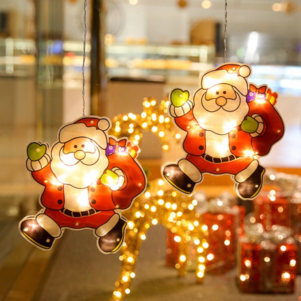 クリスマスライト クリスマス LEDイルミネーションライト サンタクロース 飾りライト 格安新品 飾りライト