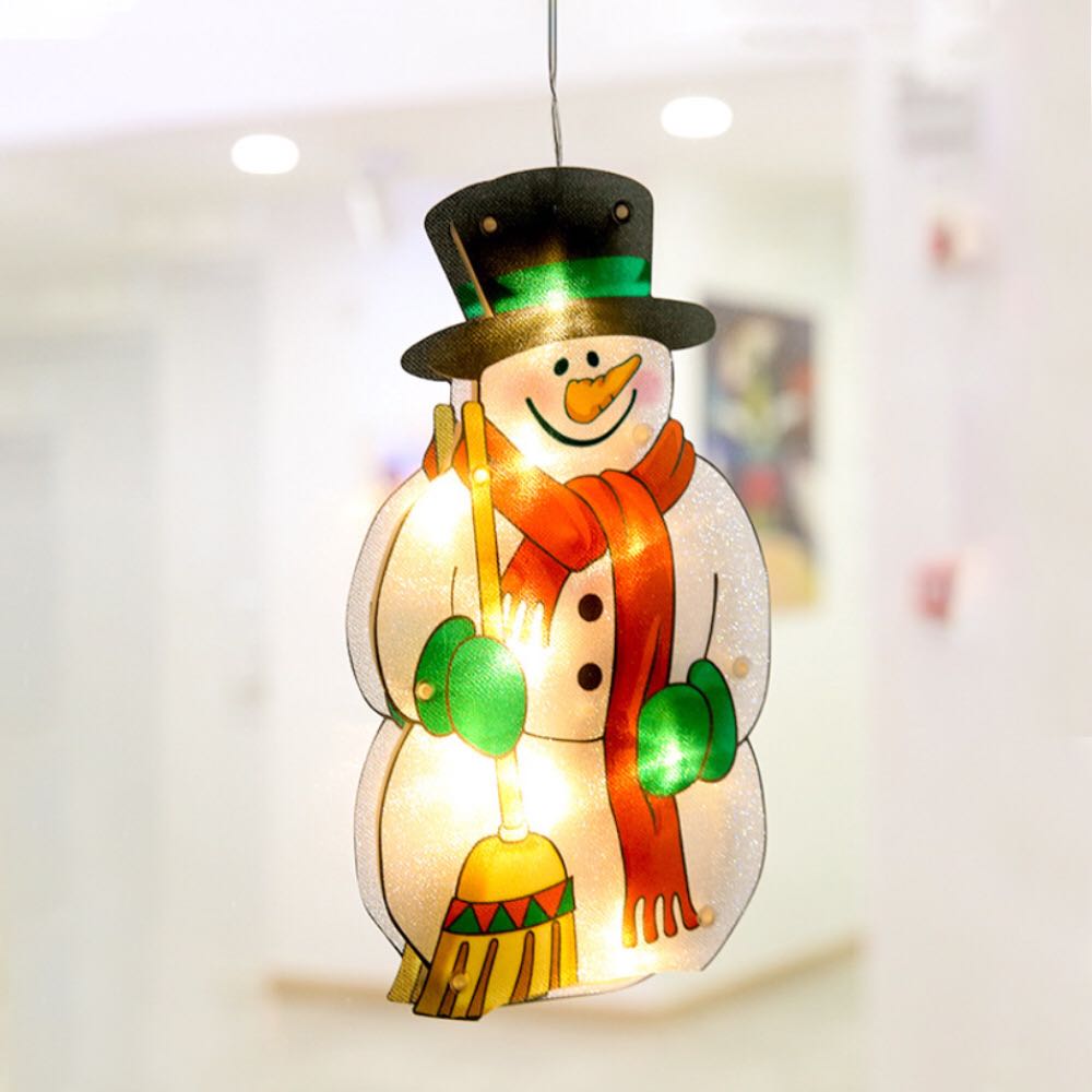 全商品オープニング価格 クリスマスライト クリスマス飾りライト LEDイルミネーションライト 雪だるま