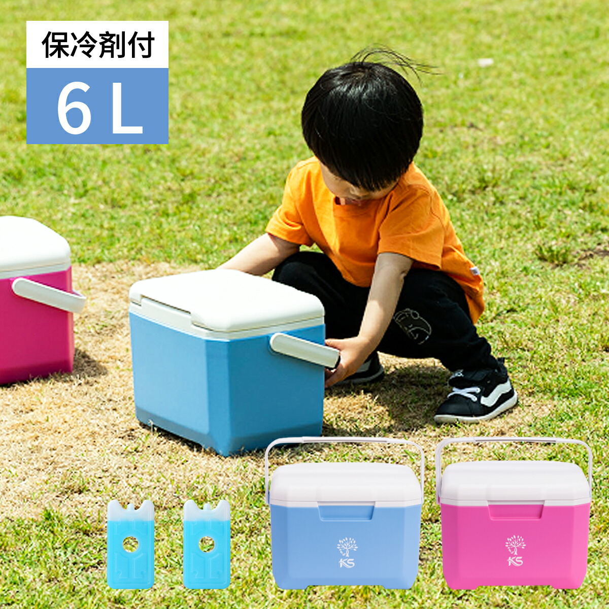 大特価セール】 KS クーラーボックス 小型 軽量 ハード 保冷剤
