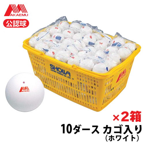 【新品・送料込】ソフトテニスボール・公認球・白（ナガセケンコー）10ダース 名入れサービス】ソフトテニス公認球 白 (カゴ：10ダース入り)｜ナガセ
