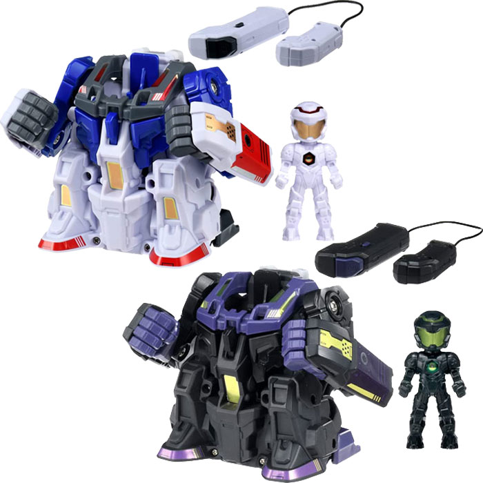 人機一体ブットバスター ホワイト・ガンッボンバー ＆ ブラック・ズンックラッシャー 2点セット ロボットのラジコン タカラトミー ラジオコントロール おもちゃ プレゼント 誕生日