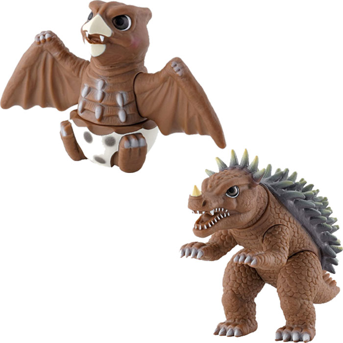 ムービーモンスターシリーズ アンギラス・ラドン 2体セット(怪獣人形劇ゴジばん) ソフビフィギュア おもちゃ プレゼント誕生日画像