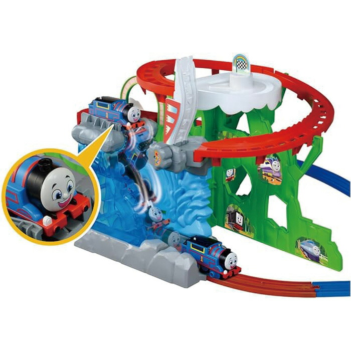 タカラトミー プラレール トーマス GOGOトーマス 滝に飛びこみ! 冒険まっ盛り 市街電車 手あそび 3歳以上  差し上げ物 生まれ落ちる日