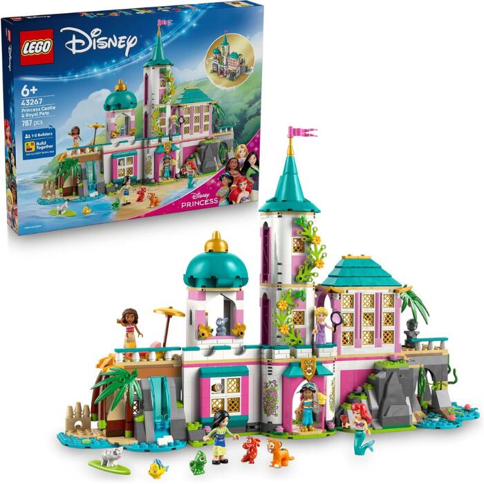 【新品】レゴ(LEGO) ウォルトディズニー妃殿下 妃殿下のお城と愛玩動物  43267 遊び道具 遊び道具 生まれ落ちる日 差し上げ物 差しつかえる 知育 6歳以上 ごっこ命のせんたく おままごと