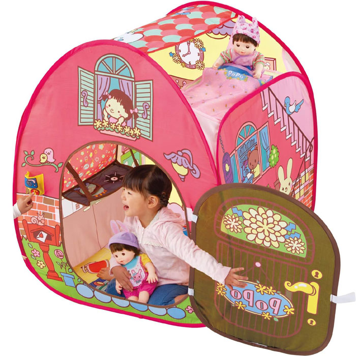 ぽぽちゃんお道具シリーズ ピンポーン♪&おしゃべりつき 2階だてぽぽちゃん 家 着せ替え遊び ピープル おもちゃ プレゼント グッズ 誕生日