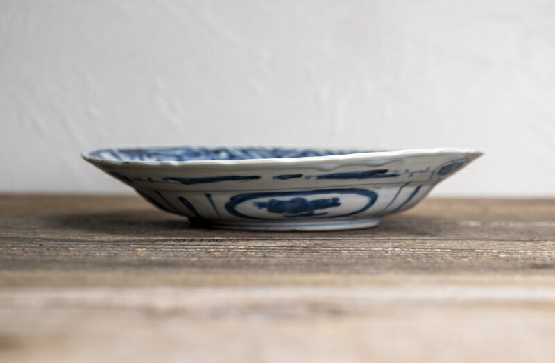 早い者勝ち 骨董 芙蓉手皿7寸 明 工芸品