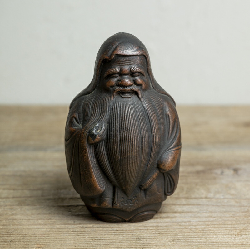 楽天市場】骨董○備前焼寿老人像○福禄寿 / 七福神 | 明治時代頃