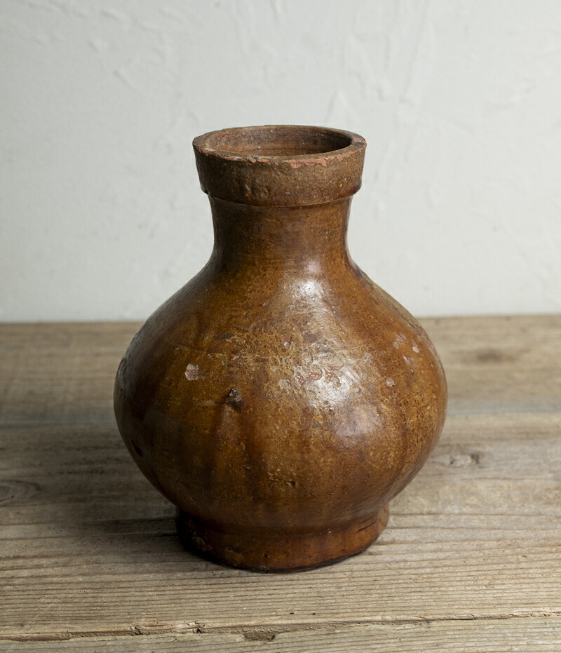 骨董○褐釉壺○中国古玩 | 遼時代頃-10世紀頃 | 陶器 | 花器 / 瓶【古美術】【骨董】【中古】【3,980円以上で送料無料】【三浦古美術WEB】2307｜三浦古美術ＷＥＢ