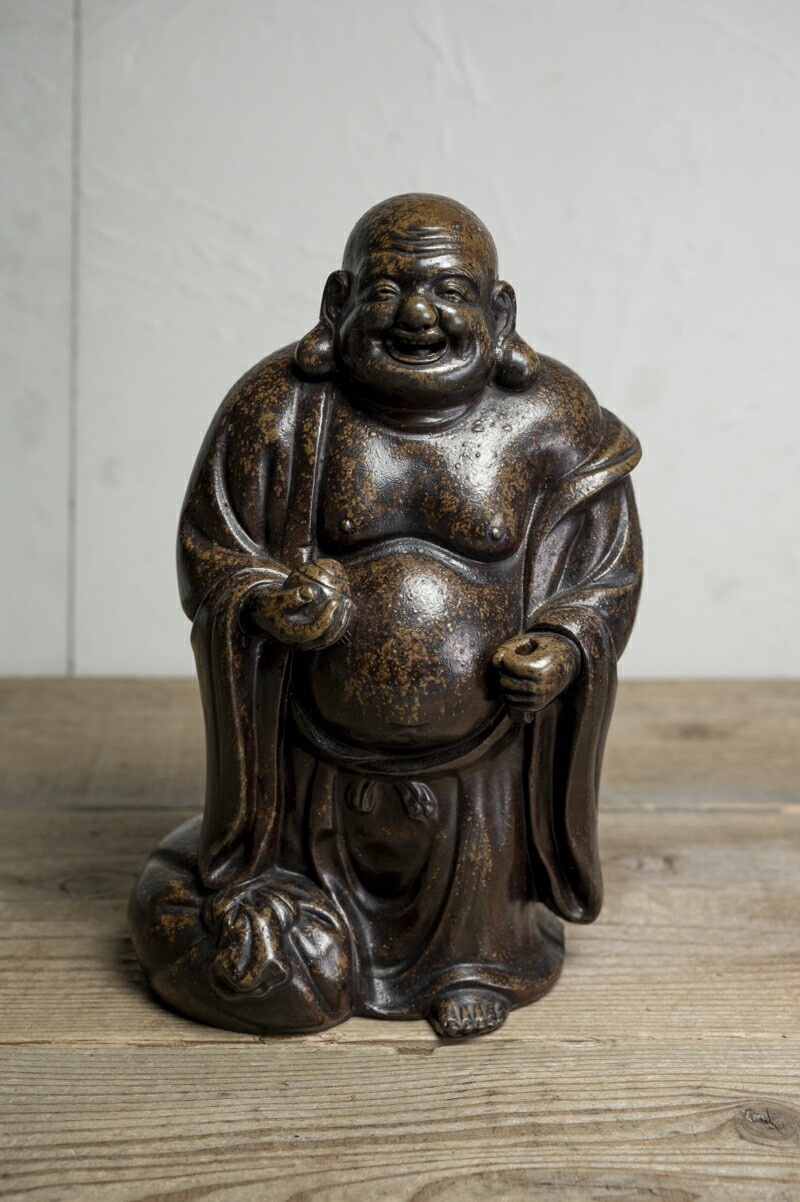 楽天市場】骨董○備前焼寿老人像○福禄寿 / 七福神 | 明治時代頃