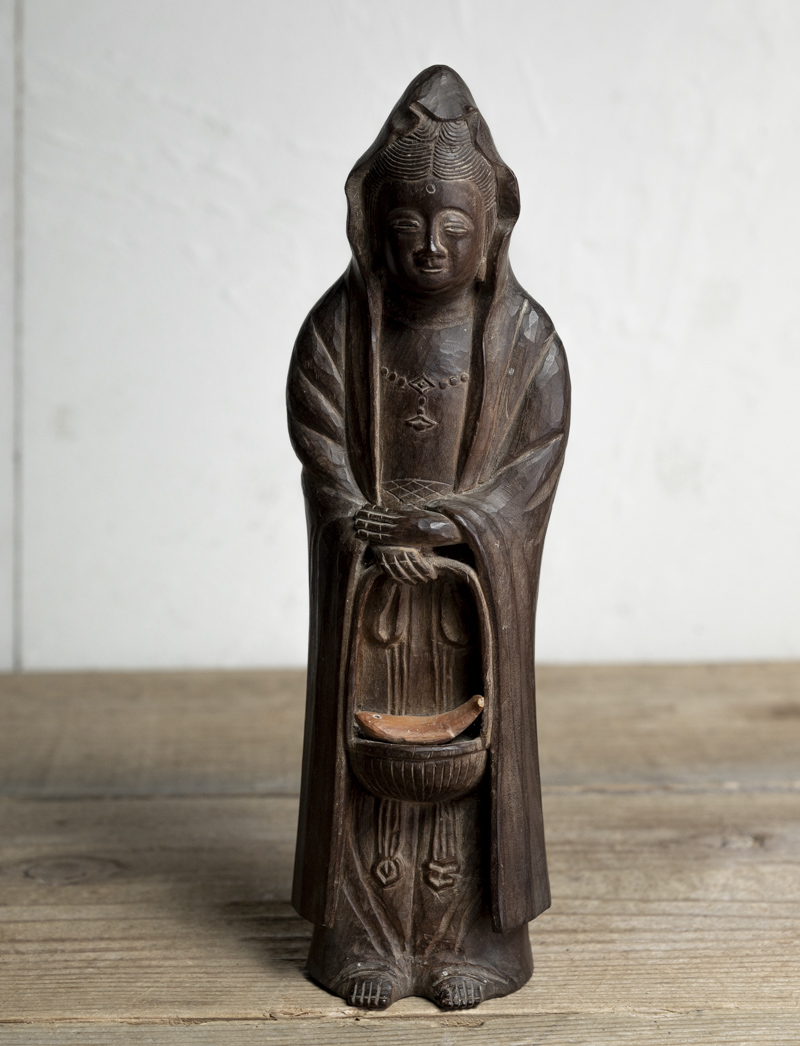 【楽天市場】骨董 木彫地蔵菩薩座像 | 室町時代頃-14-16世紀頃 
