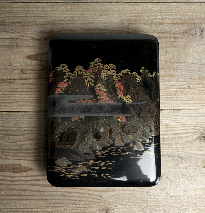 茶道具　根来塗　古根来　香合　時代箱　V　R5909 茶道具 根来塗 古根来 香合 時代箱 V R5909
