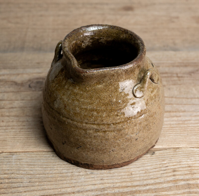 骨董○越前焼お歯黒壺○ | 江戸時代-18世紀頃 |古陶器 | 六古窯【古美術】【骨董】【中古】【総額3,980円以上お買い上げで送料無料】【三浦古美術WEB】2401｜三浦古美術ＷＥＢ