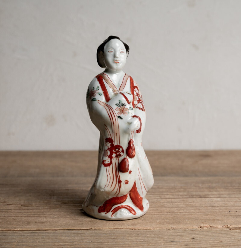 骨董○古伊万里色絵人形○ | 江戸中期-18世紀頃 | 磁器 | 置物 / 赤絵人形【古美術】【骨董】【中古】【3,980円以上で送料無料】【三浦古美術WEB】2405