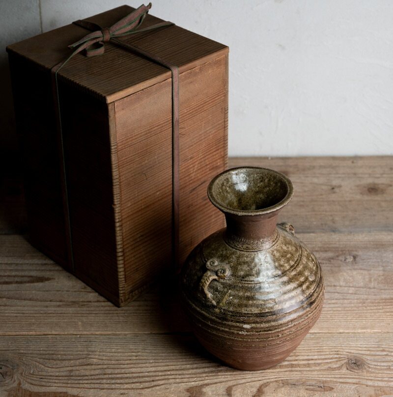 中国古玩○漢灰釉双耳壺○ | 漢時代-1-3世紀頃 | 陶器 | 花器 / 飾り【古美術】【骨董】【中古】【3,980円以上で送料無料】【三浦古美術WEB】2406