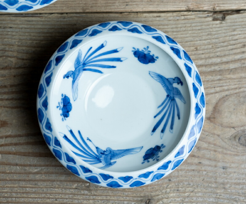 骨董○伊万里染付鳳凰文鉢○ | 明治時代-19世紀頃 | 磁器 | 食器【古美術】【骨董】【中古】【3,980円以上で送料無料】【三浦古美術WEB】2407