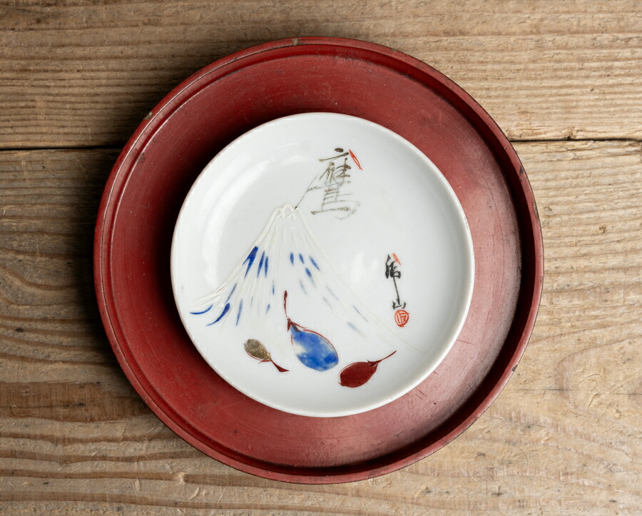 楽天市場】中国古玩 | 唐物○青花鹿文輪花型皿○兜型皿 | 清朝後期頃