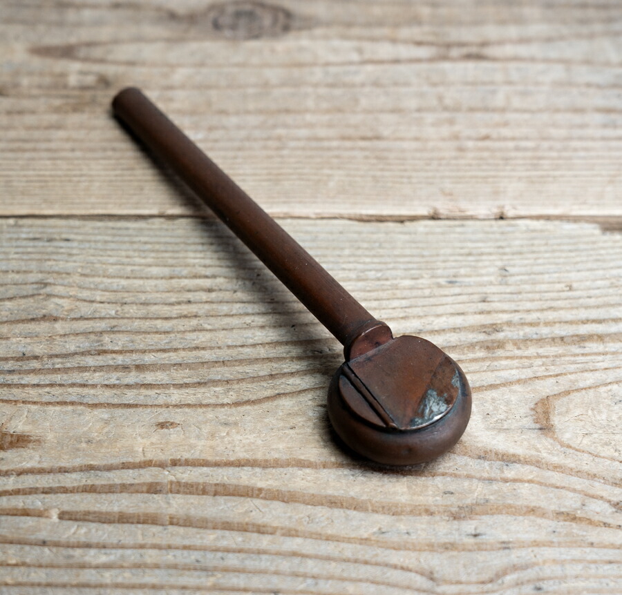 骨董○古銅矢立○蓋にスレあり  | 明治時代-19世紀 | 銅製 | 筆記用具/文房具/墨/筆入れ【古美術】【骨董】【中古】【3,980円以上で送料無料】【三浦古美術WEB】2504