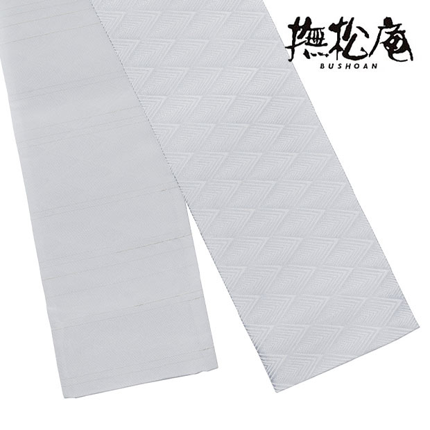 【ゆかた帯】撫松庵ゆかた帯　つらら幾何 / グレー 【浴衣】【半幅帯】 【送料無料】