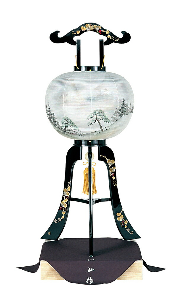 お盆用品 行灯 盆ちょうちん 仏具 お盆提灯 提灯 盆飾り 盆提灯 盆提灯 盆灯篭 灯篭 盆提灯 お盆飾り 初盆 祭壇 霊前灯 仏具 新盆飾り 新盆 お盆提灯 用品 初盆飾り 仏壇 盆飾り 盆提灯 置き提灯 美術工芸灯 本蒔絵 つた高盛蒔絵 号 40w 絹二重絵