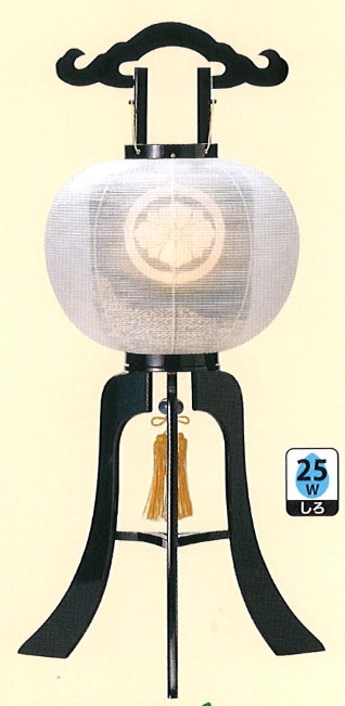 盆提灯 家紋入提灯 11号白雲本塗 25W白 盆提灯 モダン 盆提灯 盆提灯 お盆 お盆飾り 新盆 初盆 お供え