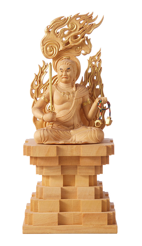 RIYAK リヤク ベーシック 彩色不動明王 LY-BFDSK 木製 仏像 楽天市場】RIYAK ベーシック BASIC コンパクト 小さめ 彩色 不動明王