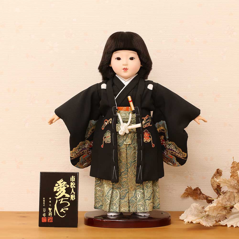 楽天市場】市松人形 愛ちゃん 10号 極上 正絹仕立 金彩京友禅