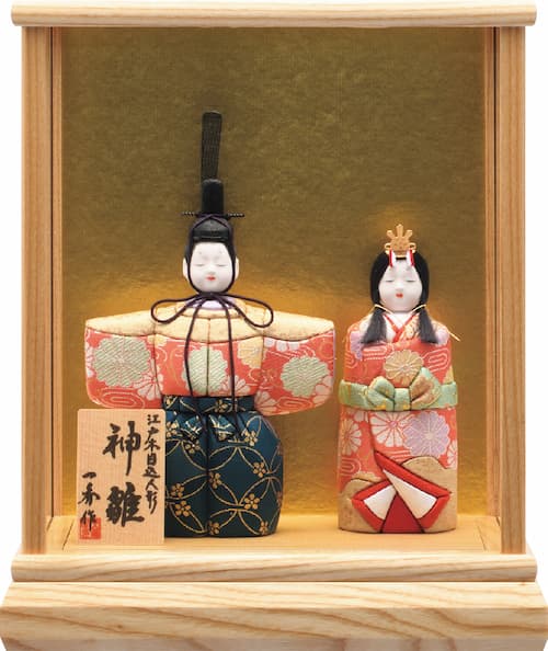 市松人形　八重垣姫　ケース入り 楽天市場】5号舞踊人形八重垣姫木製枠ガラスケース飾り 【雛祭り