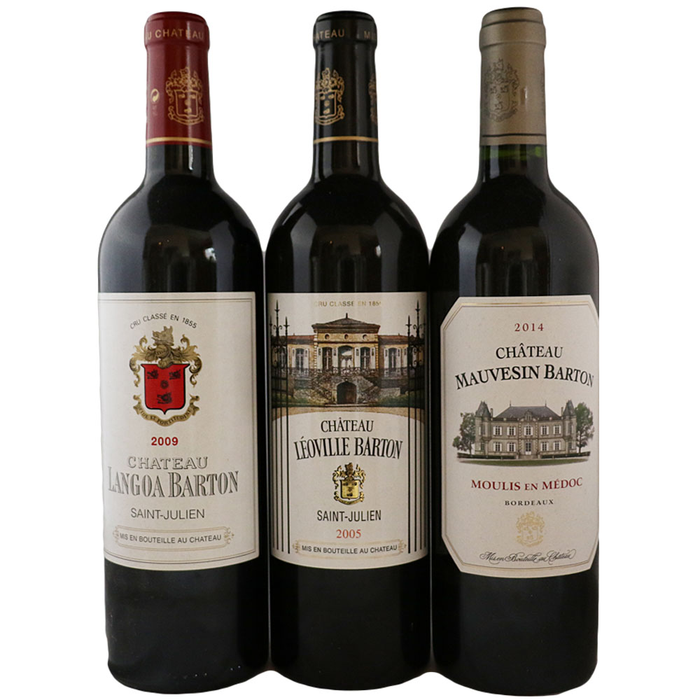 【限定数1】【正規品】 木製ギフト・ボックス入り　バルトン・シャトー3本セット set305 　no.109258
