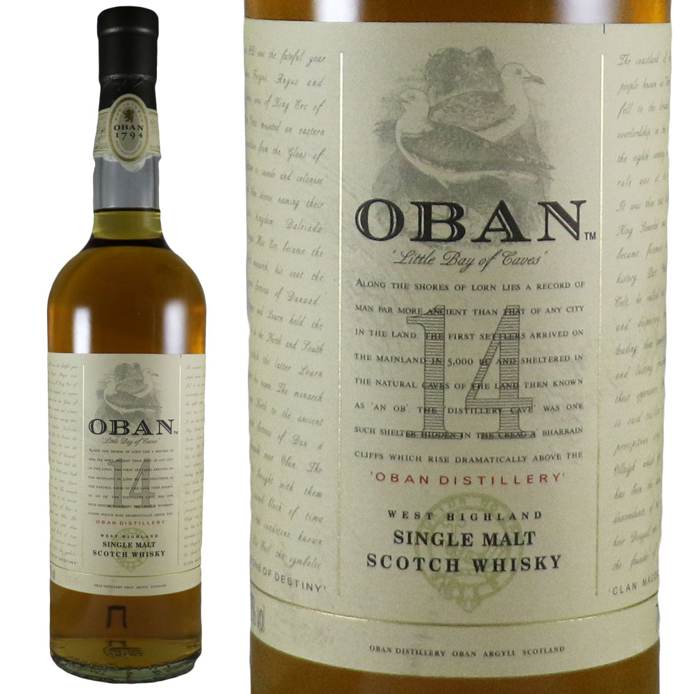 オーバン14年 OBAN14年 シングルモルト 未開封 オーバン14年 正規 | 世界の酒リカーズマスター