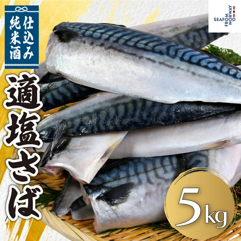適塩さば 純米酒 仕込み 約 5kg さば サバ 鯖 冷凍 冷凍サバ 塩サバ 朝食 お弁当 おかず おつまみ 海鮮 ごはん 食品 送料無料 ギフト 大容量 業務用