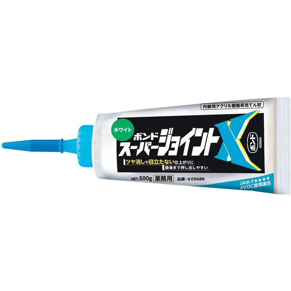 楽天市場】コニシ/ボンド スーパージョイントX [ホワイト] 500g 【1本